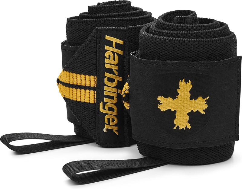 Harbinger أربطة معصم لرفع الأثقال بطول 18 بوصة من Red Line للرجال والنساء (زوج) - Image 2